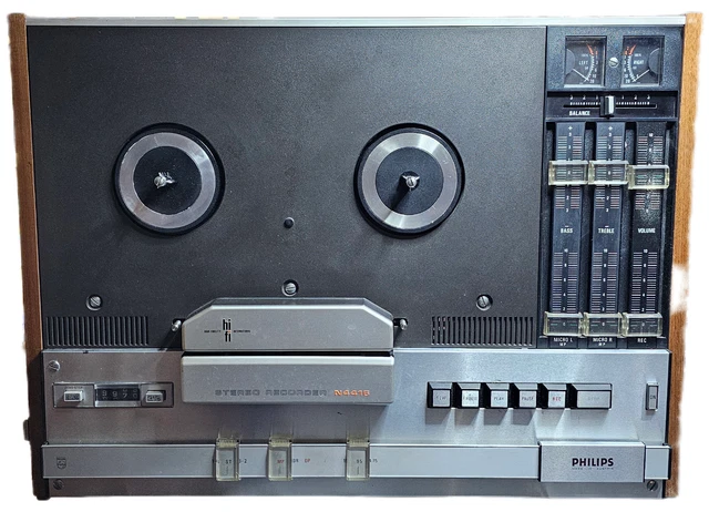 MAGNETOPHONE A BANDES REEL TO REEL PHILIPS N4416 AMPLI ET HP