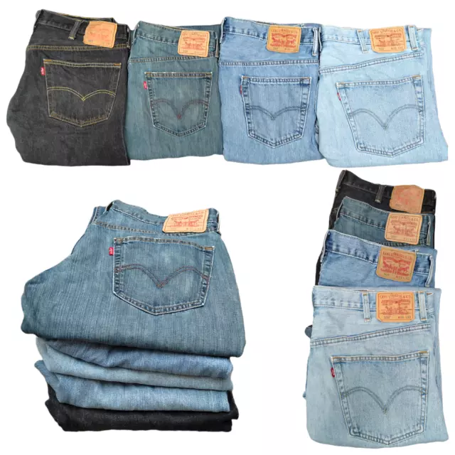 Levis Jeans Denim Vintage Grado A Da Uomo 501 505 513 514 517 527 559 560 569 Levi