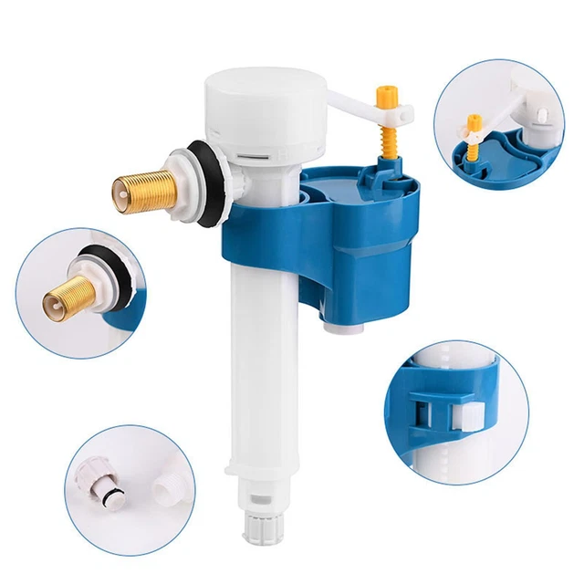 TOILET CISTERN FLUSH Push Button Valve for Syphon Side Entry Toilet