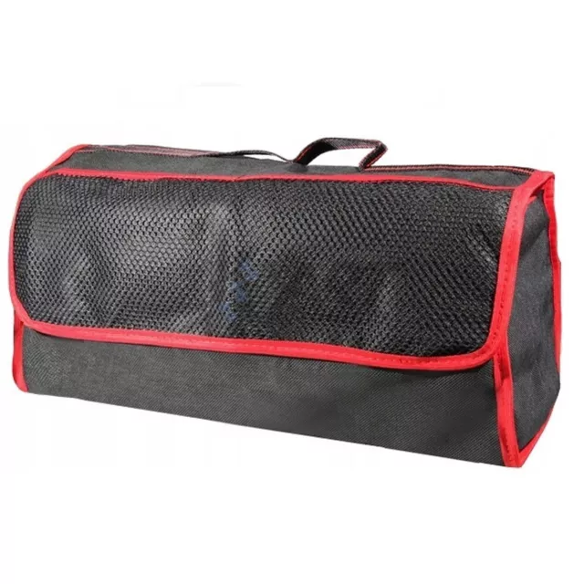 Bolsa organizador para herramientas maletero con ribete rojo 45cm x 30cm x 15cm 3