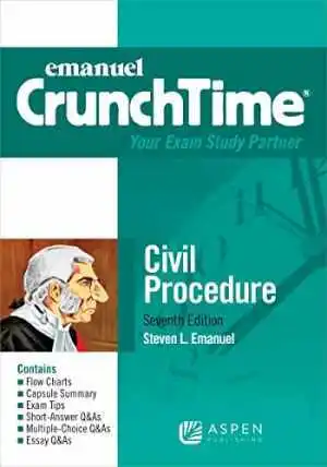 Emanuel CrunchTime Civil Procedure - Paperback, by Emanuel Steven L - Very Good