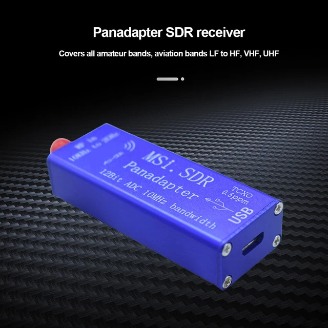 RTL-SDR USB Software Defined Radio Receiver - Full Band VHF/UHF/HF With Antenna, Great For Radio Scanning