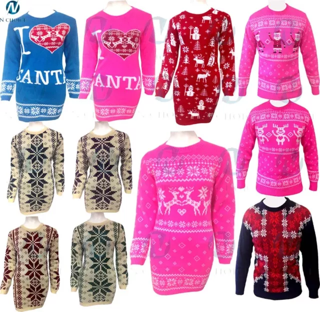 Mens Ladies Unisex Christmas Jumper Womens Novelty Xmas Knitted Retro Sweater