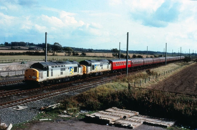 Class 515 42 COLOUR RAILWAY Slide Class 37 516 & 37 515 Dated 1992 No Details £2. ...