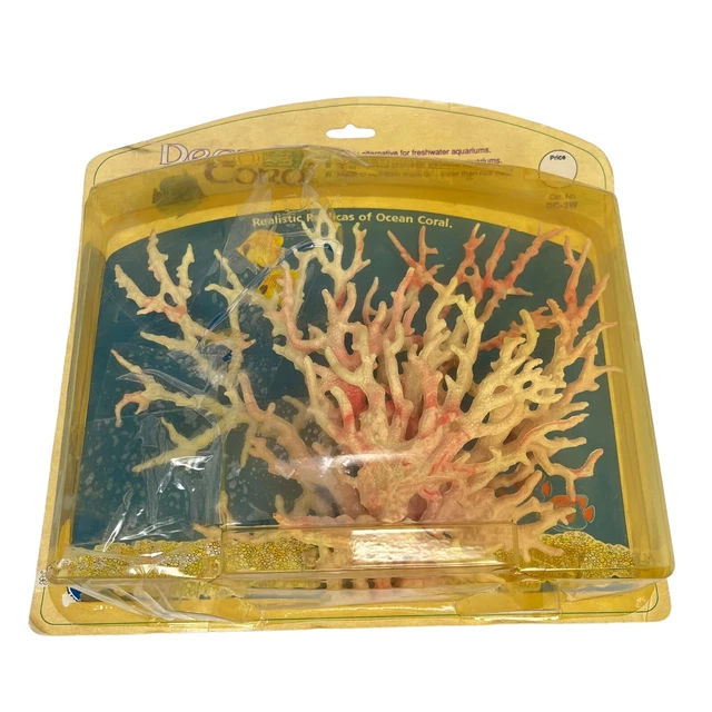 VINTAGE PENN PLAX Plastic Aquarium Decorations Deco Coral NOS 1991 READ