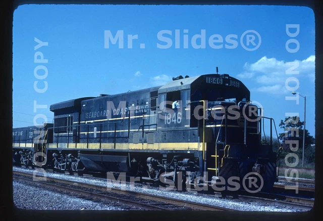 Original Slide SCL Seaboard Coast Line U36B 1846 Tampa FL 1980
