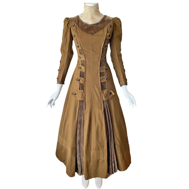 Antique Edwardian Wool Day Dress Victorian
