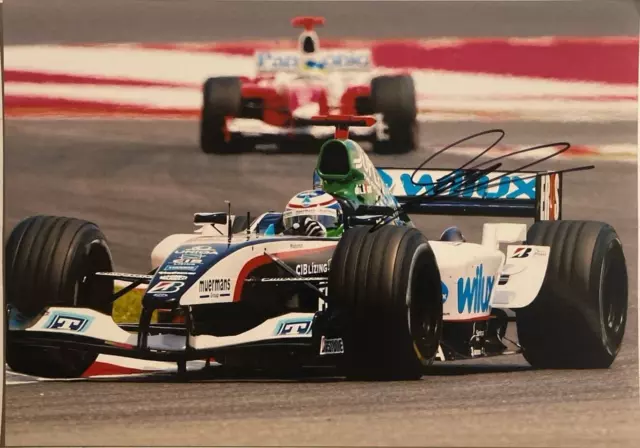 ***  GIANMARIA BRUNI  -  TEAM MINARDI  -  HAND SIGNED  -  F1  ***  12x8 photo