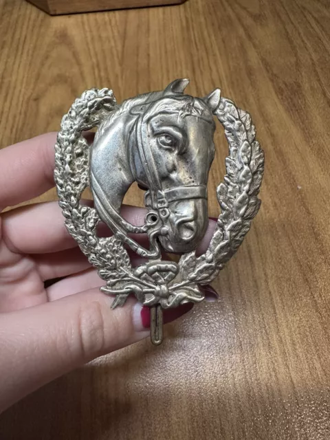 Medal Emblem Horse Vintage Antique Py