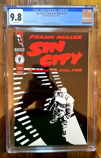 SIN CITY : A DAME TO KILL FOR #1 CGC 9.8 Dark Horse Comics 1993 Frank Miller