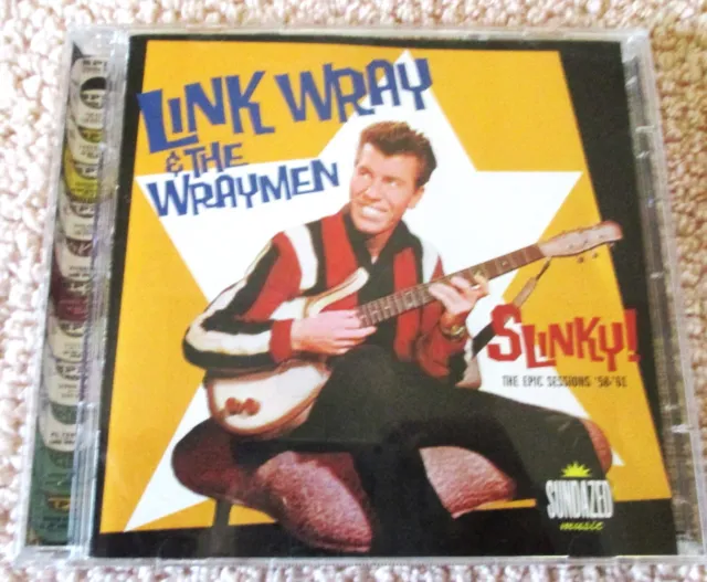 Link Wray & The Wraymen – Slinky! The Epic Sessions '58-'61 CD 2 Discs SEALED