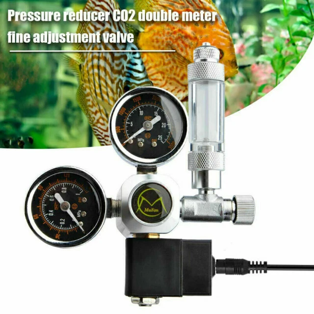 FZONE CO2 Magnetventil Für Aquarium - 12V DC Automatik Ventil Für Pflanzenwachstum