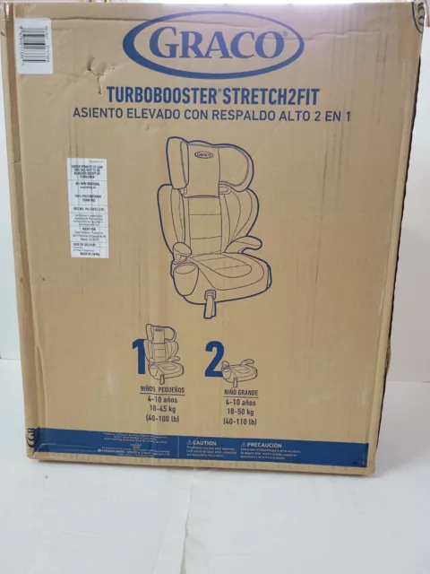 Graco Turbobooster Highback & Backless Booster Car Seat, Glacier NEW