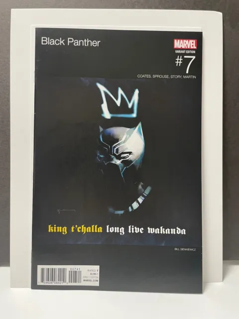 Black Panther #7 (2016) Hip Hop Variant Homage King Mez Long Live the King NM