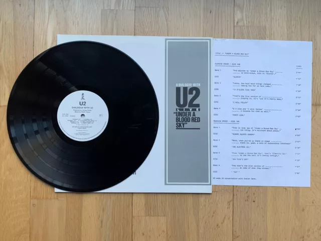 U2 -A Dialogue With U2 Live Under A Blood Red Sky- Rare UK Promo LP/Vinyl