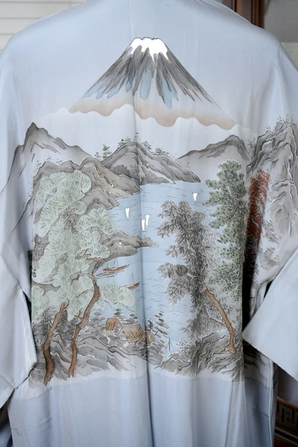 Dear Vanilla Japanese Juban Undergown Men's Kimono Authentic Vintage Japan Mint 6