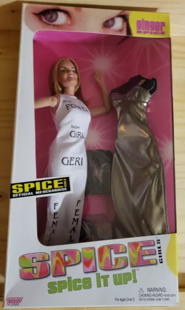 1998 "Spice Girls Spice It Up" Ginger Spice Geri Halliwell Galoob #23550 NIB