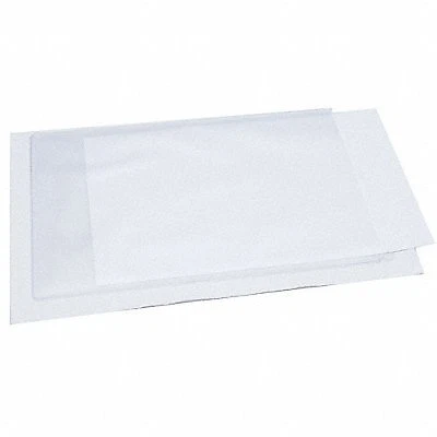 Label Holder: Slide In Label Holder, 2 in Wd, 3 1/2 in Lg, Vinyl, Self Adhesive,