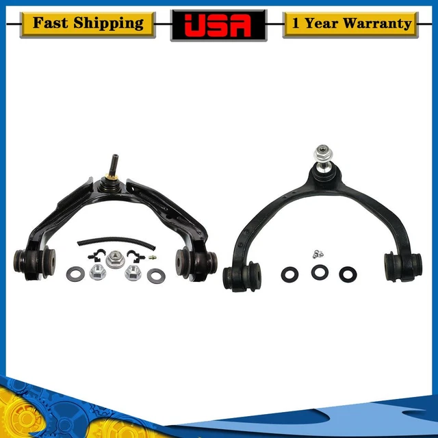 Moog Set of Front Upper Control Arms and Ball Joints For Lincoln Ford Mercury
