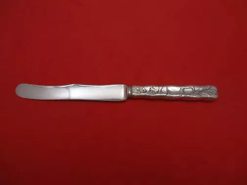 Lap Over Edge Acid Etched by Tiffany Sterling Silver Breakfast Knife Wavy Apple