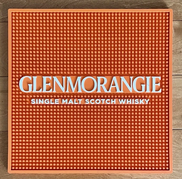 Glenmorangie Scotch *New* Rubber Bar Wait Station Service Spill Mat Large Square