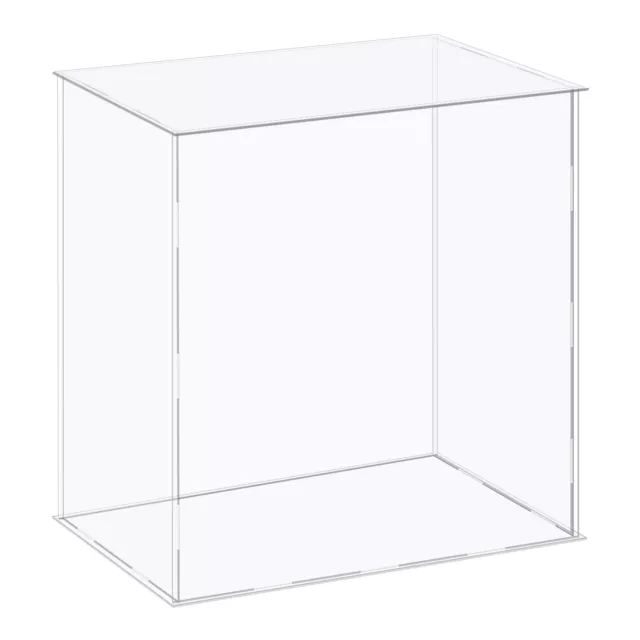 Acrílico Exhibición Estuche Plástico Almacenamiento Caja Transparente 41x26x31cm