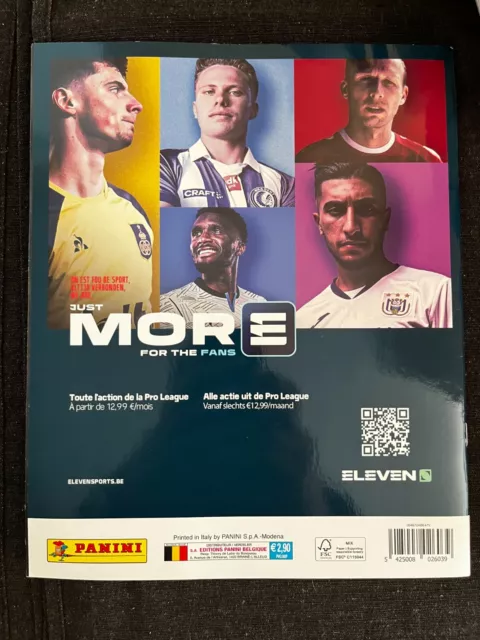 Album Vide Empty Leeralbum Panini Belgium Foot Pro League 2022/23 Stickers Neuf 2