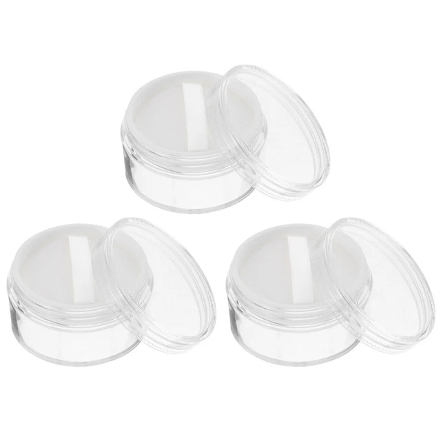 3Pcs Mini Loose Powder Boxes Tragbare Make-up Puder Subpackage Case Kosmetische