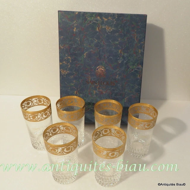 Verre Chope Cristal Baccarat Modèle Parme - Orangeade Cocktail - Signé 14 Cm