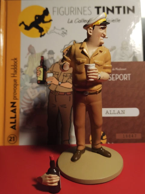 FIGURINE TINTIN COLLECTION Officielle - Numéro 21 - Allan provoque