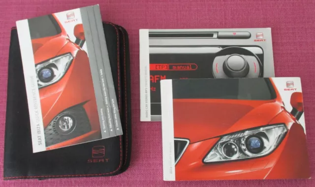 Seat Ibiza 5 Door (2008 - 2012) Owners Manual - Handbook  Including Ibiza Fr.