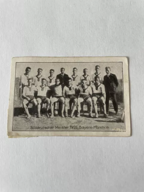 Greiling Sammelbild Fußballsport Süddeutscher Meister 1926 S/W Bayern München