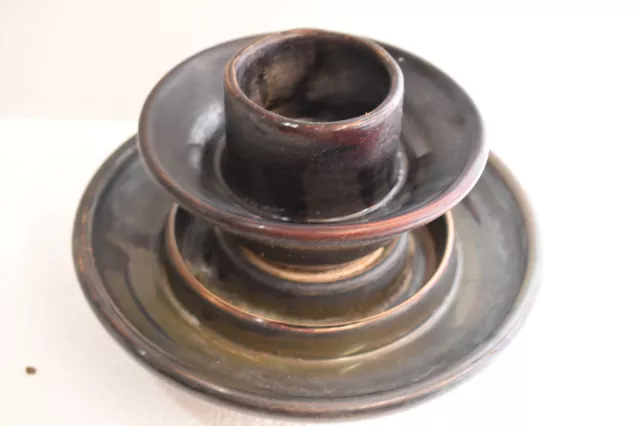 Vintage Antique Porcelain Large Insulator 10 1/4" Brown Bell 12LBS 8.9.1 2