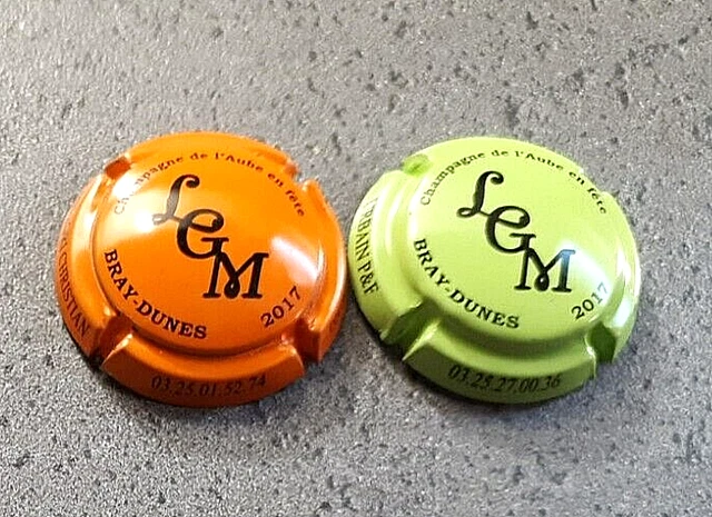 CAPSULE DE CHAMPAGNE : Champagne de l'Aube en fête n° 1d et 1e !!! EUR