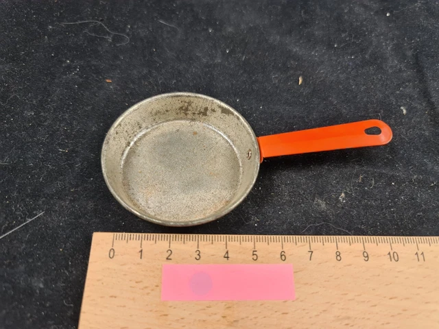 Pfanne Bratpfanne Küche Kochen Puppenhaus Puppenstube antik alt