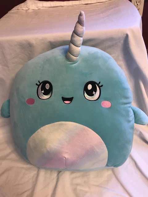 Squishmallow 16” Brittany The Narwhal Plush Aldi Exclusive Kellytoy NWT