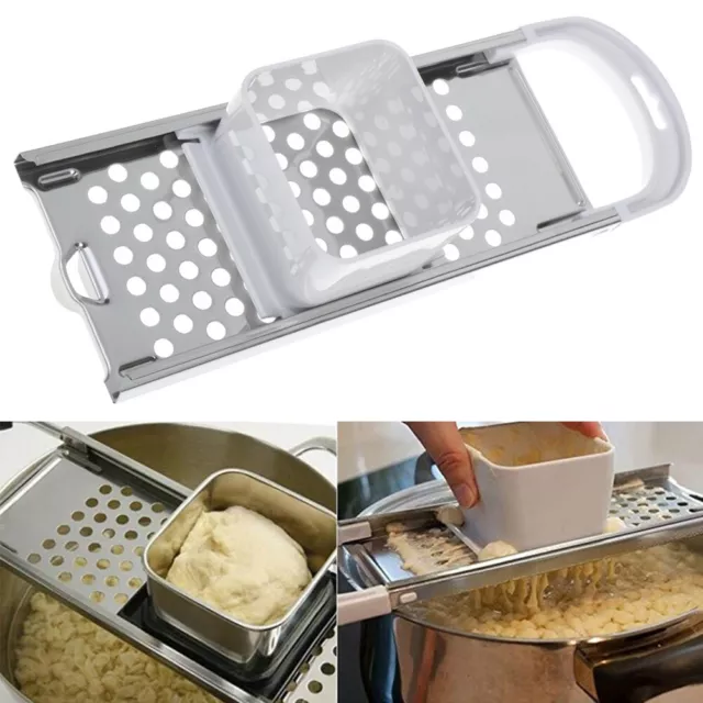 Pasta Machine Manual Noodle Spaetzle Maker Stainless Steel Blades Dumpling M ZDP