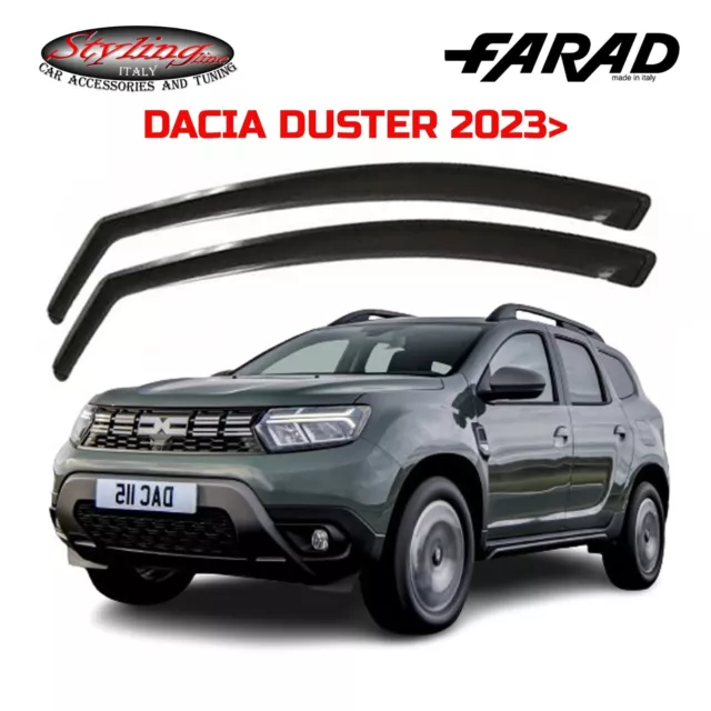 DEFLETTORI DACIA DUSTER (2023 in poi) 5 PORTE FARAD SET ANTIVENTO FUME' 14196M