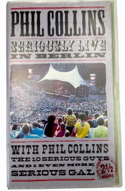 Phil Collins Seriously Live In Berlin VHS Video Cassette Tape PAL E