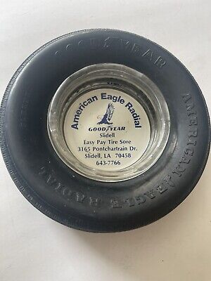 Vintage Good Year American Eagle Radial Advertising Tire Ashtray D14