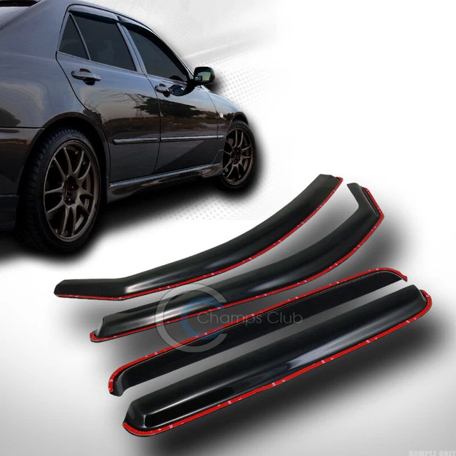 In-Channel Sun/Rain Vent Shade Deflector Window Visor 4P For 05-15 Tacoma Double