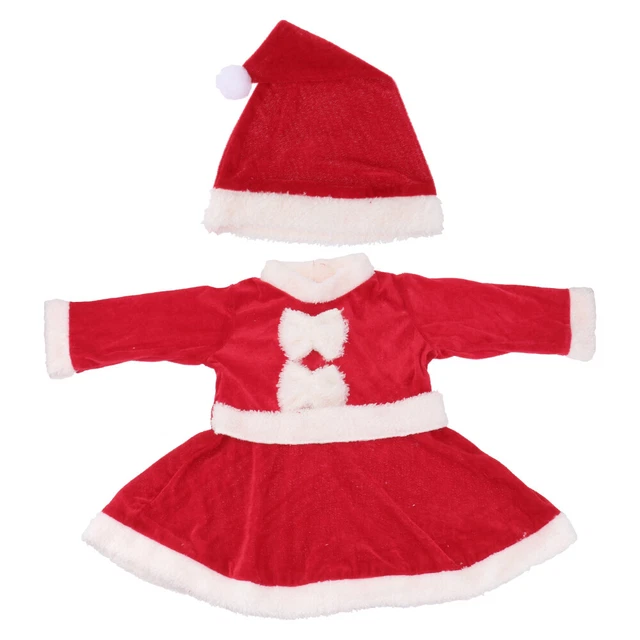 1 set altezza 75 cm bambini Babbo Natale abito festa di Natale costume cosplay