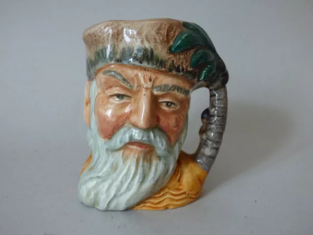 Small Collectable Royal Doulton Robinson Crusoe Character Toby Jug #6546 Free Uk