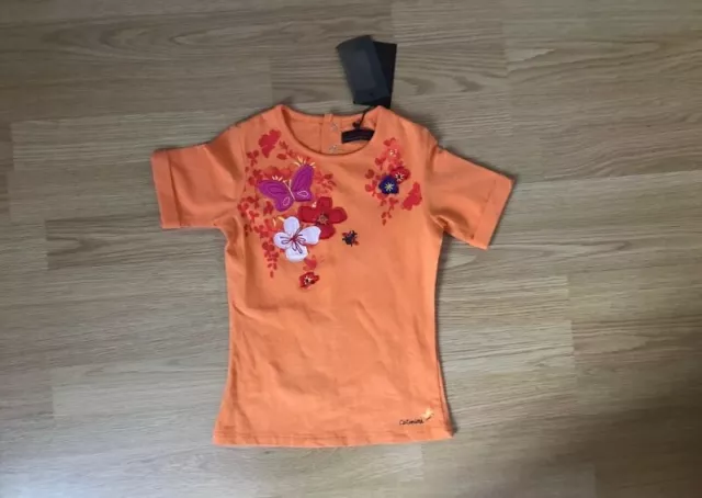 NEUF et étiqueté : CATIMINI : tee-shirt mandarine - Taille 6 ans