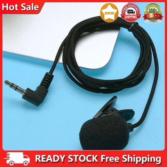Mini Clip-on Lapel Microphone Single Direction for Audio Video Recording