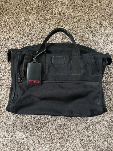 VTG TUMI Made USA Brief Case Black Carry On Luggage Bag Alpha Ballistic