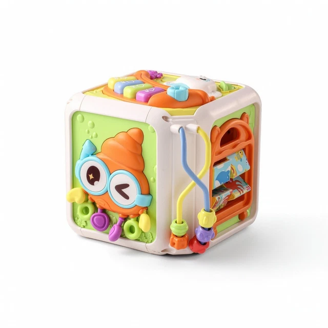 Selecta Tavolini – Centro De Actividad Musical Para Cuna, Madera Natural, Motricidad Infantil