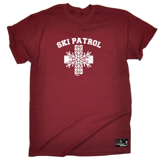 Sci Snowboarding Pm Ski Patrol - T-shirt da uomo divertente novità magliette