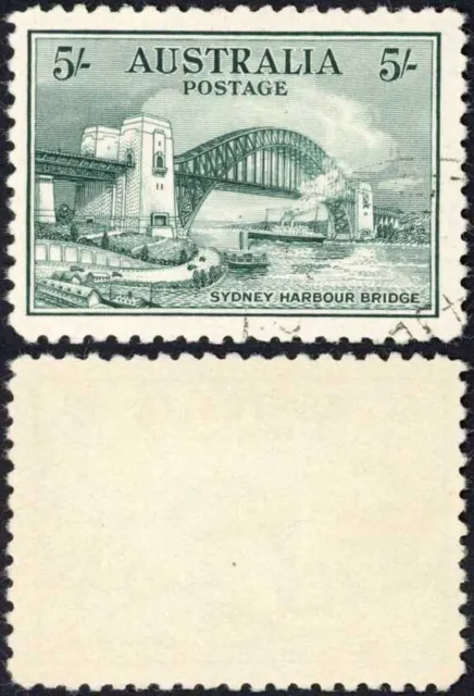 Australia SG143 5/- Sydney Harbour Bridge CTO Cat 225 pounds