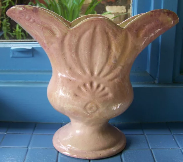 1930's Very Large Una Deerbon Australian Pottery Ceramic Vase Signed - 32.5 cm